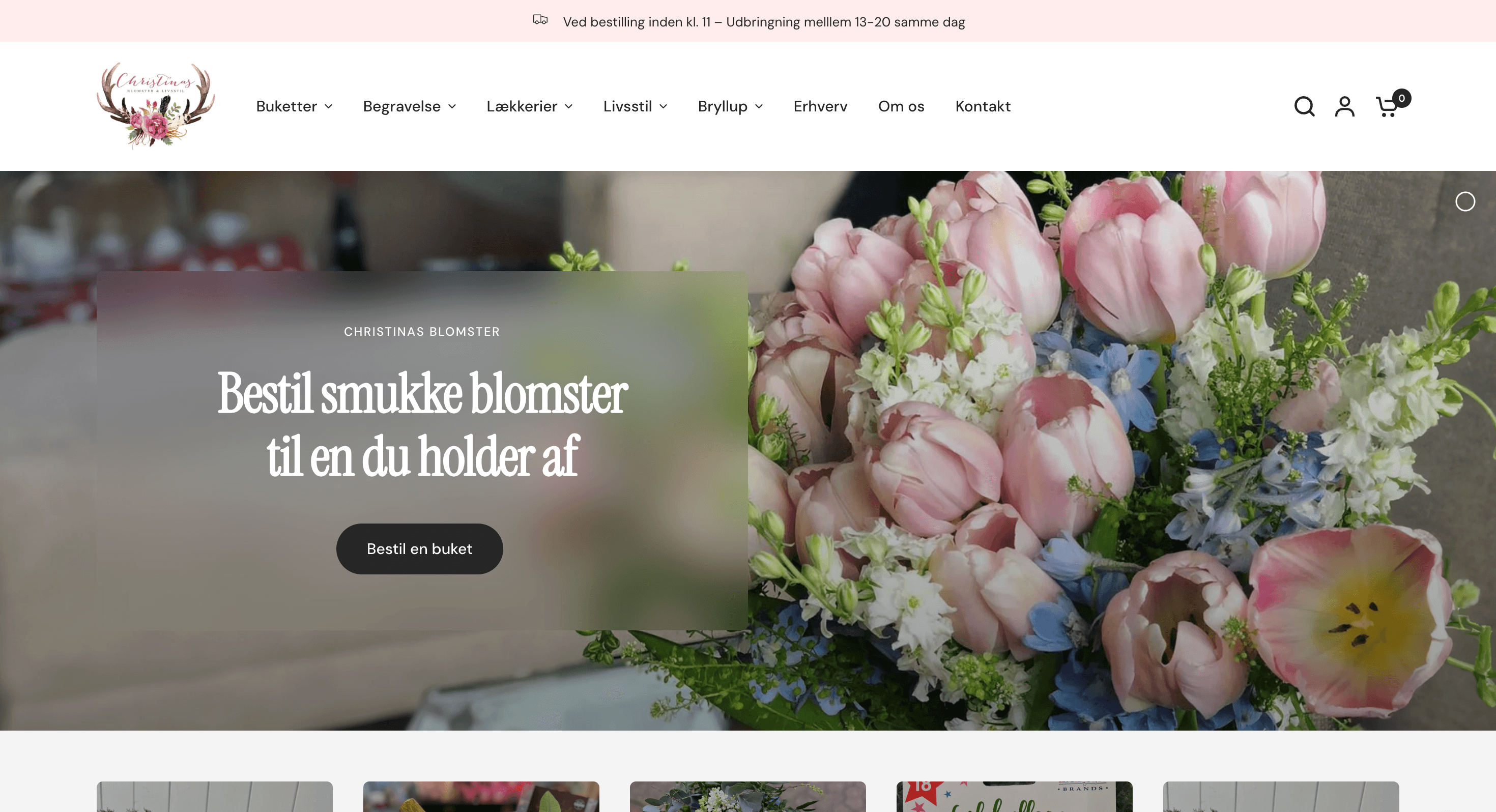 Project Christina's Blomster: Florist Shopify Store